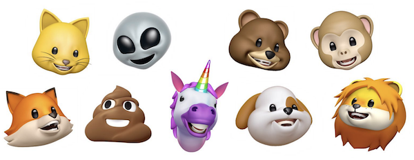 various animoji