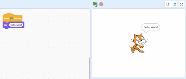 screenshot of hello, world
